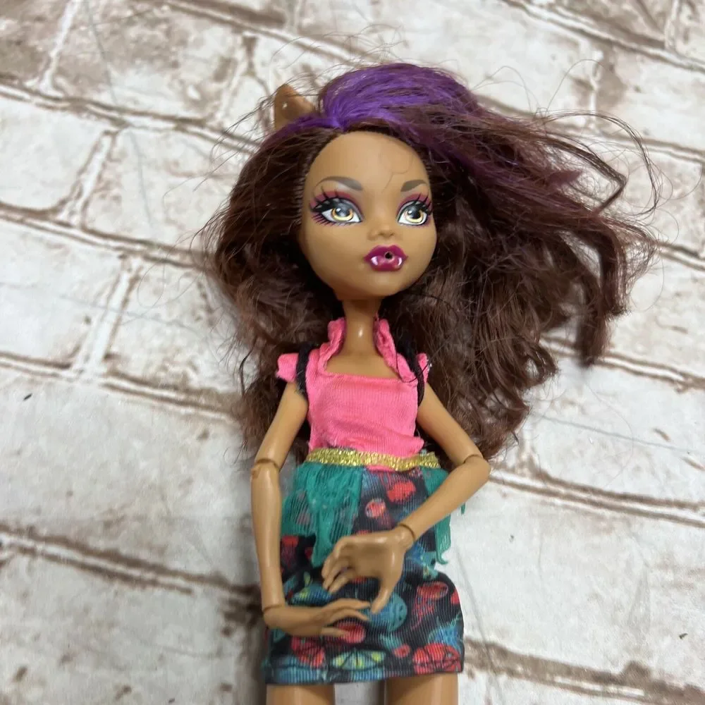 Monster High Doll Dead Tired Clawdeen Wolf Doll GIRL GHOUL Brown‎ & Purple Hair